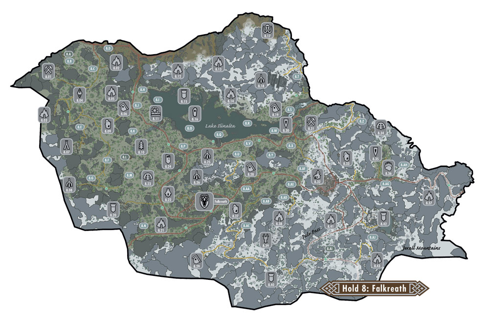 The Elder Scrolls 5: Skyrim - Карта